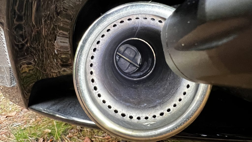 The exhaust of the F-Type