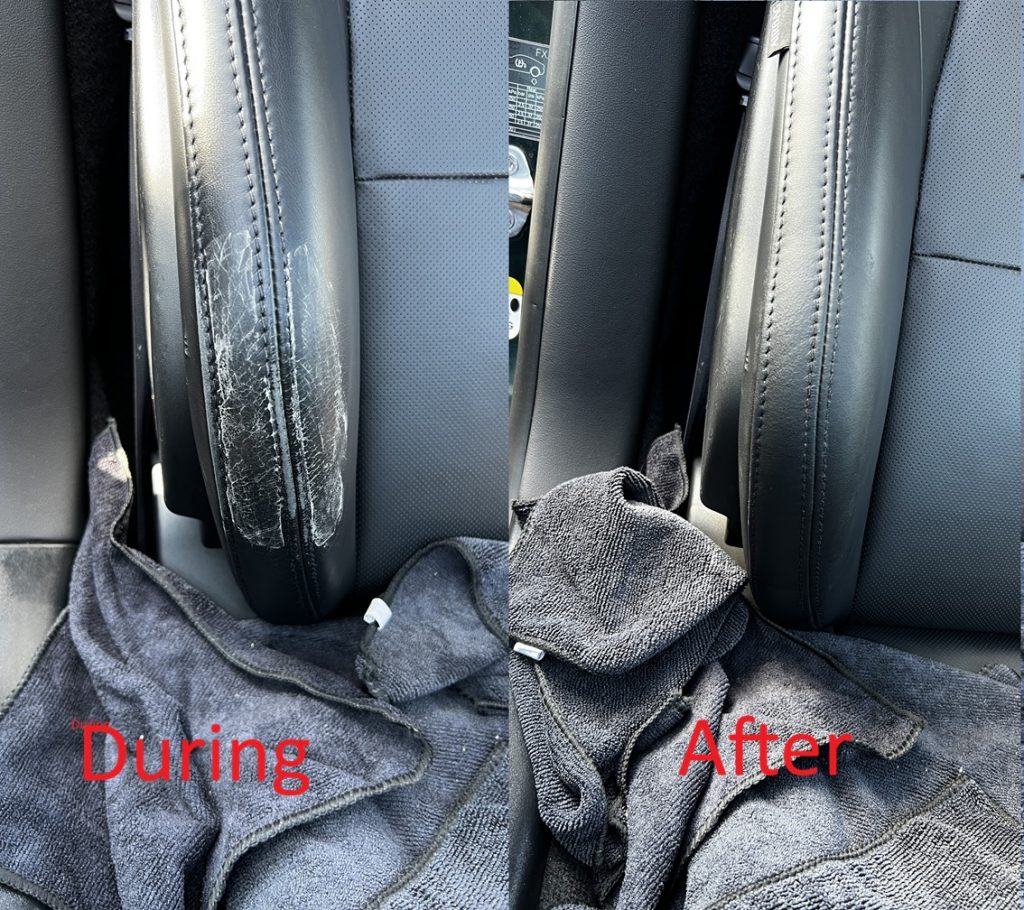 The repaired seat bolster